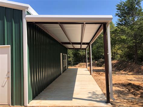 metal overhangs on buildings